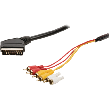 Valueline SCART Male to 6x RCA Male Cable